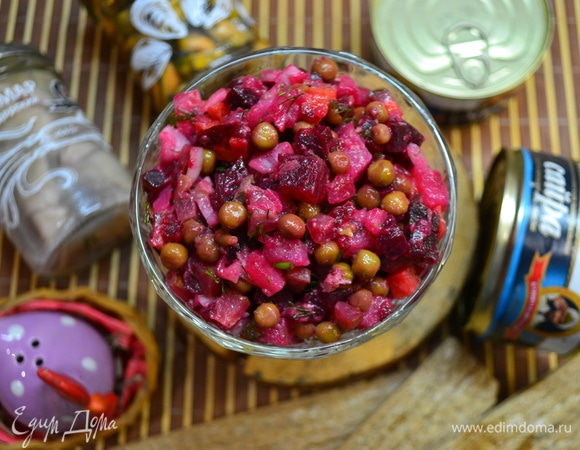 Винегрет с сайрой Винегрет с сайрой