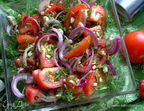 Закуска из помидоров к шашлыкам