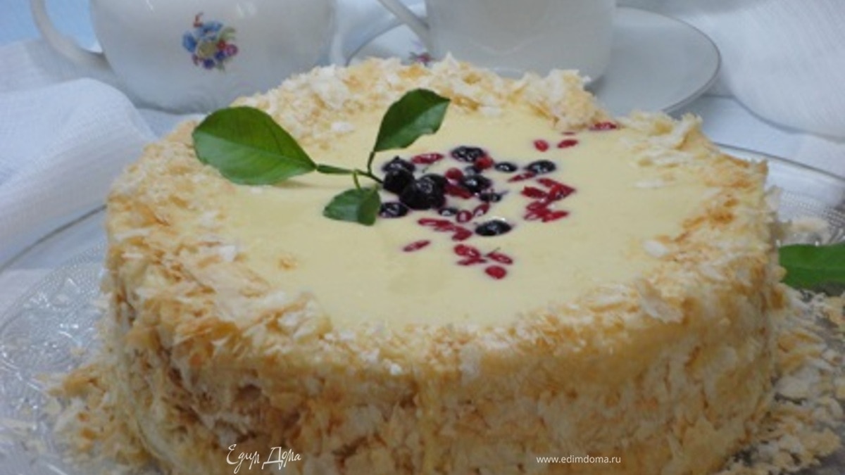 Быстрый «Наполеон» с заварным кремом