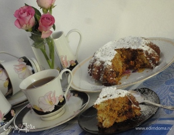 Морковный пирог с бананами и специями