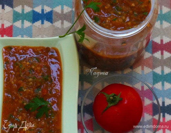 Соус сальса из запеченных помидоров Соус сальса из запеченных помидоров