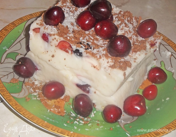 Легкий десерт с черешней Легкий десерт с черешней