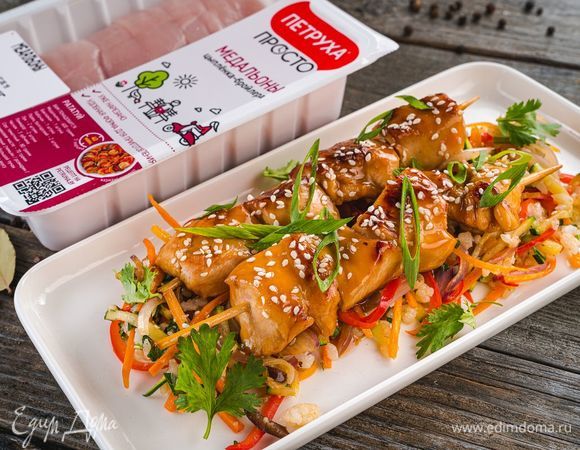 Куриные шашлычки терияки