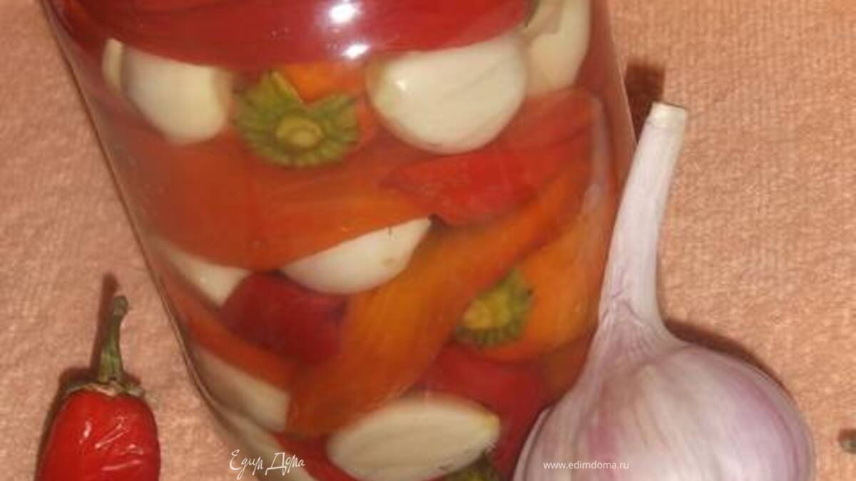 Острый перец в кисло-сладком маринаде