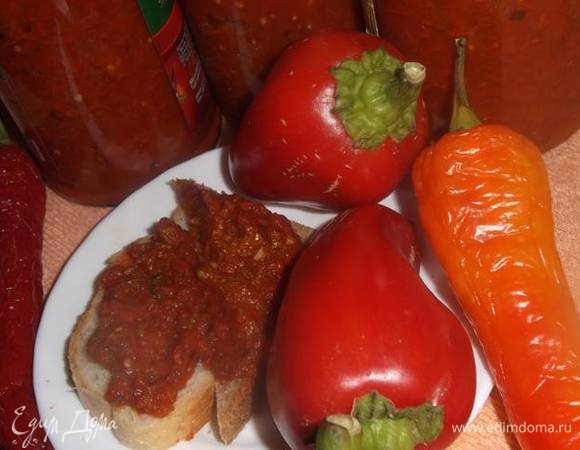 Икра овощная из перца и баклажанов