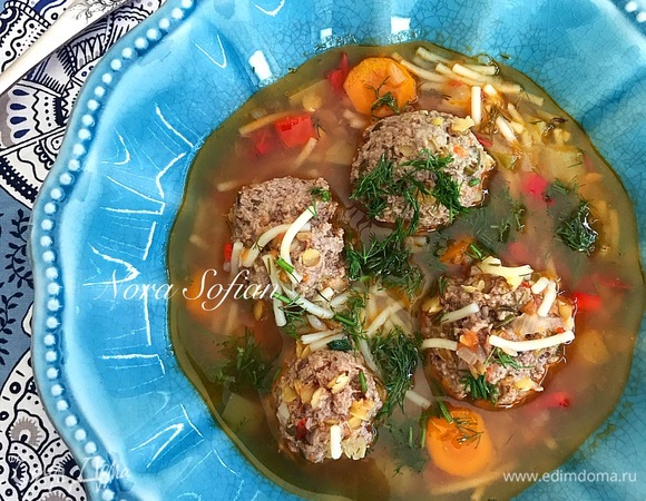 Суп с тефтелями Суп с тефтелями