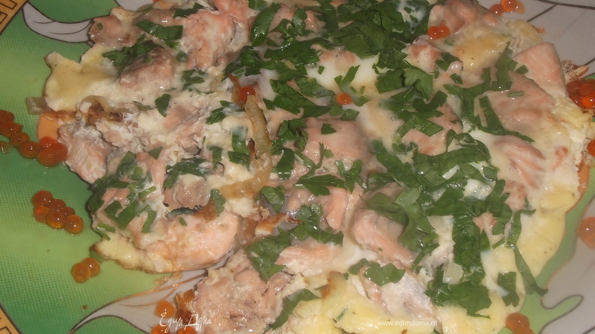 Горбуша в яйцах