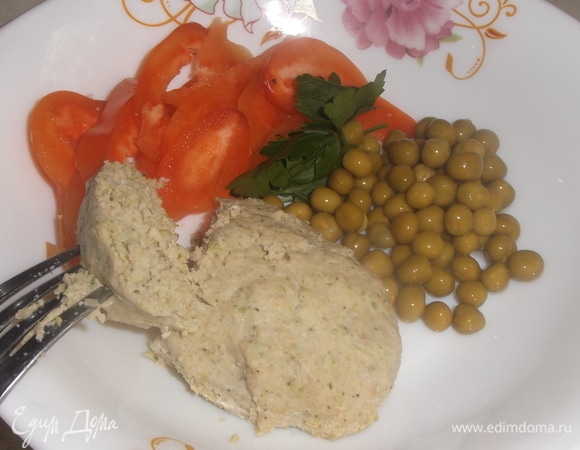 Котлеты из горбуши с брокколи и кабачком