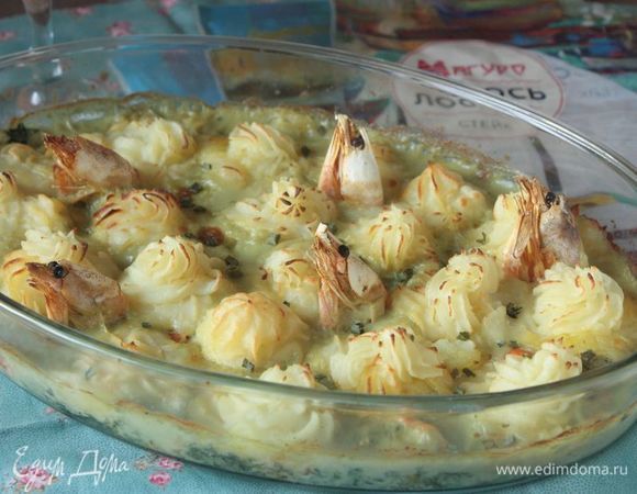 Рыбный пастуший пирог с карри Рыбный пастуший пирог с карри