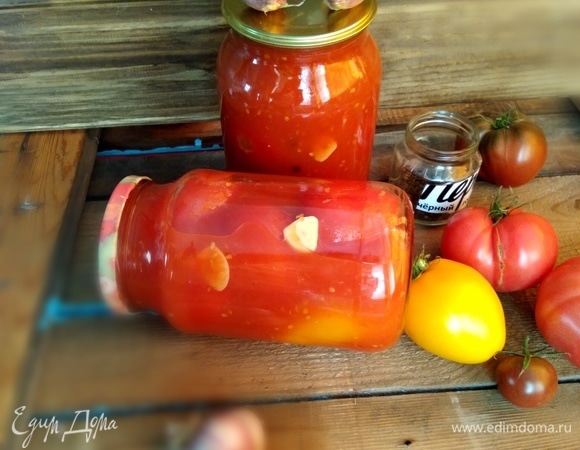 Помидоры в томатном соке