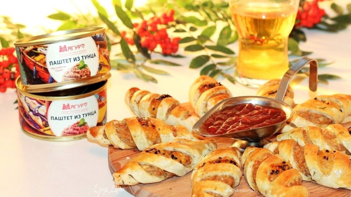 Пирожки с паштетом из тунца и рисом