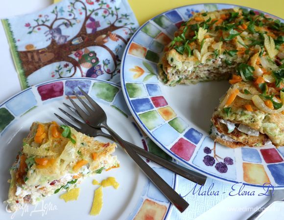 Закусочный тарт из кабачков