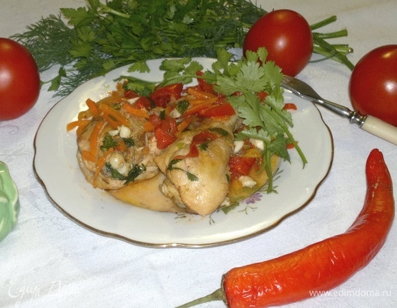 Курица по-абхазски Курица по-абхазски