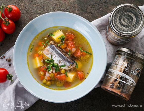 Суп из консервированной сайры