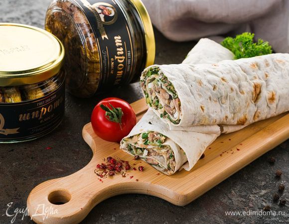 Лаваш со шпротами Лаваш со шпротами