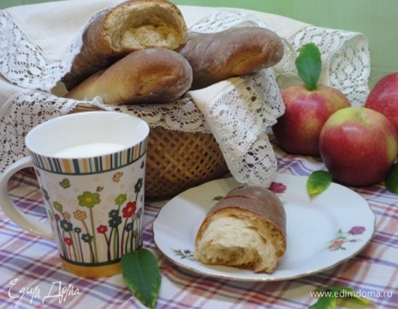 Багеты творожные с цельнозерновой мукой Багеты творожные с цельнозерновой мукой