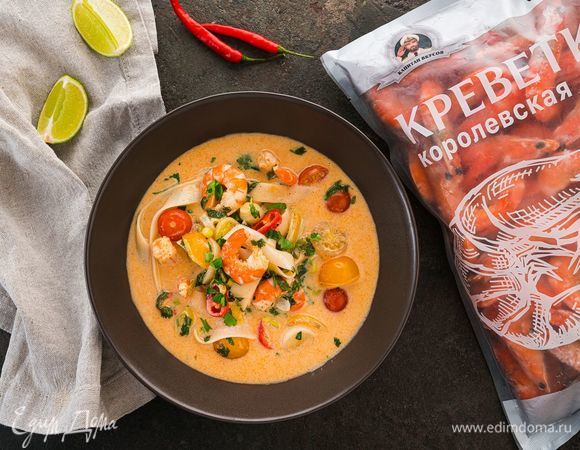 Суп с креветками