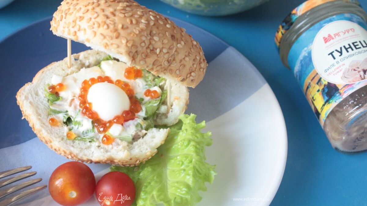 Салат с тунцом в «морской раковине»