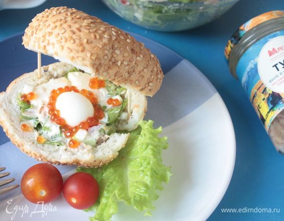 Салат с тунцом в «морской раковине»