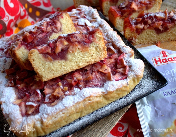 Открытый яблочный пирог Открытый яблочный пирог