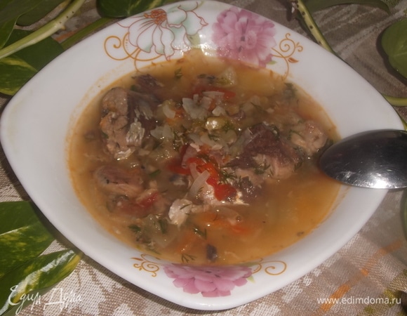 Диетический овощной суп с рыбными консервами Диетический овощной суп с рыбными консервами