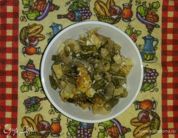 Запеченные овощи под сырной корочкой