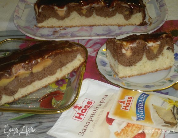 Пляцок с яблоками «Дунайские волны»