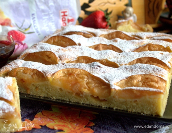 Бубланина с творогом и яблоками