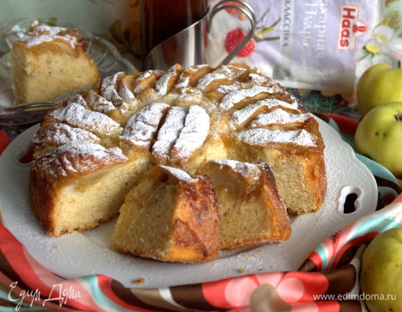 Сдобный яблочный пирог Сдобный яблочный пирог