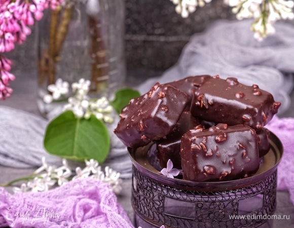 Творожно-трюфельные пирожные