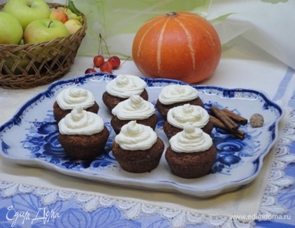 Тыквенные кексы с карамелью Тыквенные кексы с карамелью
