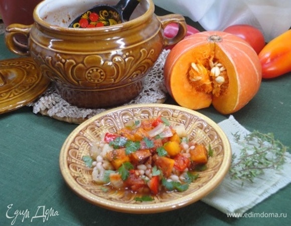 Овощное рагу с фасолью