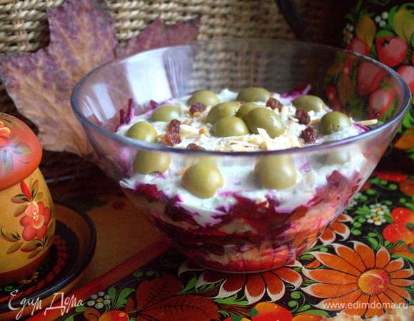 Cвекольно-сырный салат