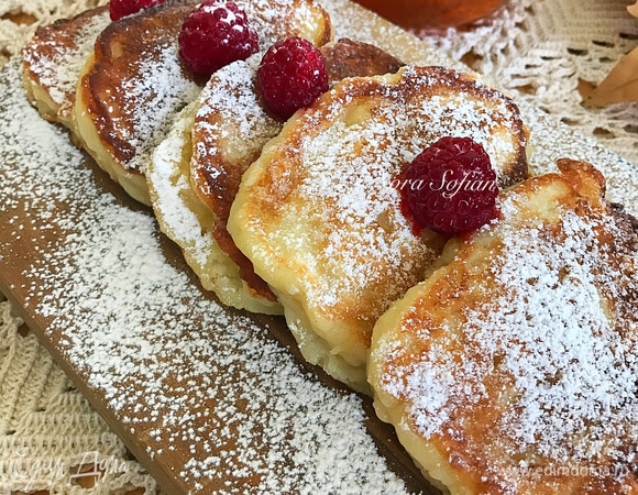 Оладьи с яблоками 