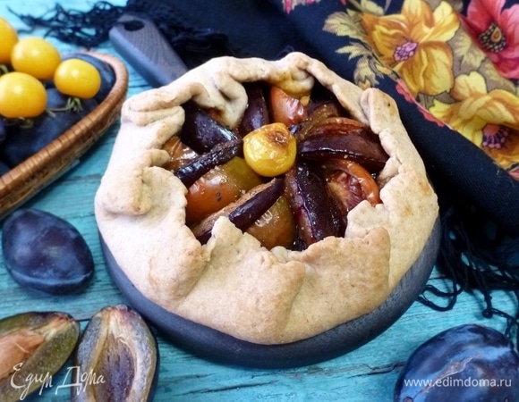 Галета со сливами и томатами Галета со сливами и томатами