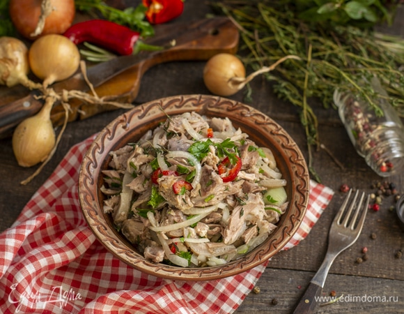 Мясной салат из свиной рульки Мясной салат из свиной рульки