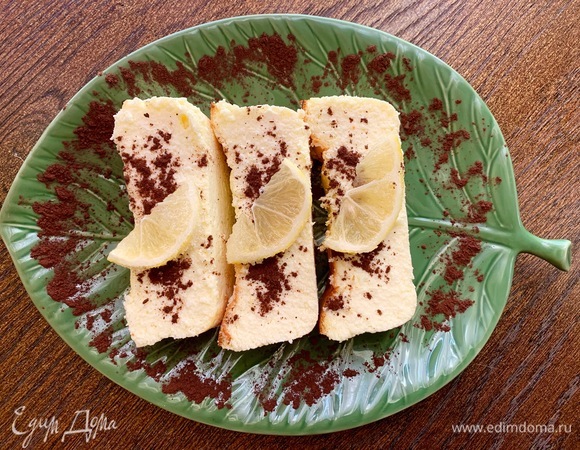 Цитрусовая запеканка из творога и рикотты