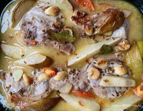 Свинина в шампанском