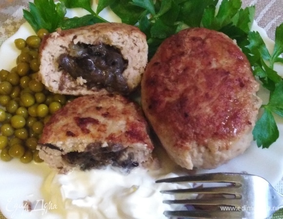 Свиные зразы с грибами