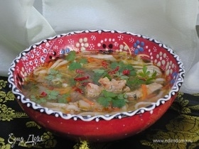 Дунганский суп «Кесме»