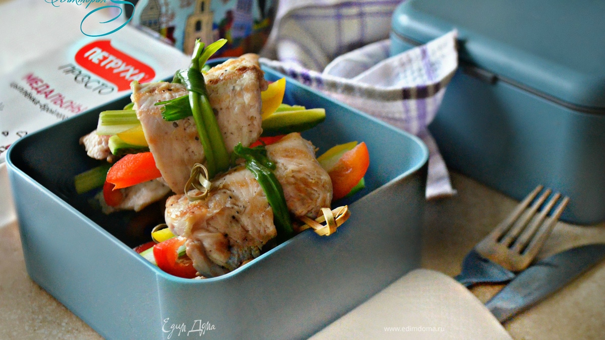 Куриные рулеты с овощами
