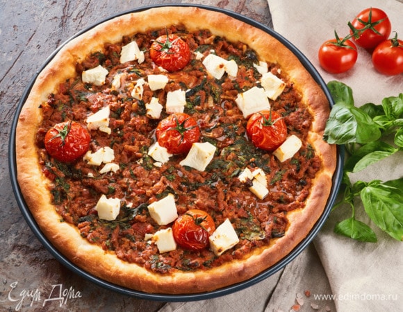 Открытый пирог с говядиной Открытый пирог с говядиной