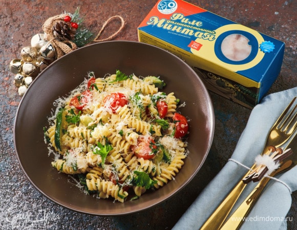 Фузилли с минтаем Фузилли с минтаем