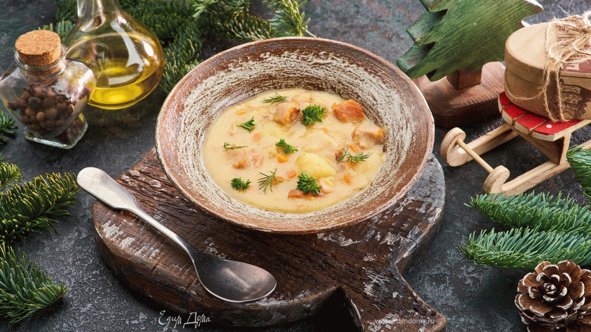 Гороховый суп с копченостями