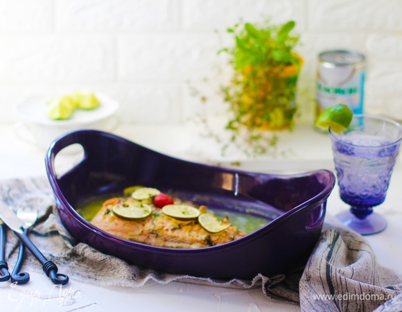 Лосось с кокосовым молоком и лаймом Лосось с кокосовым молоком и лаймом