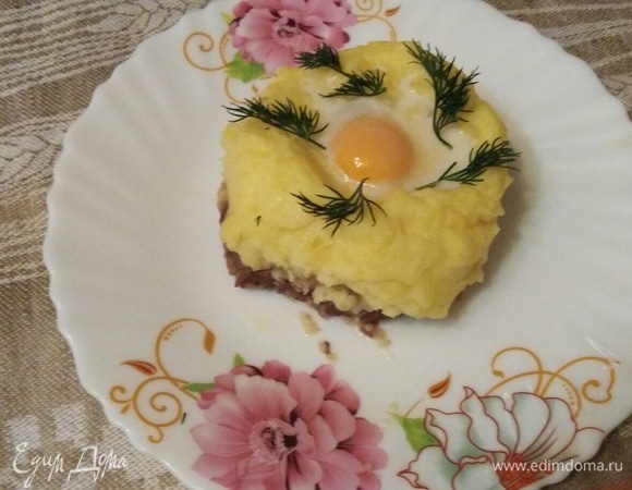 Куриные гнезда с картошкой Куриные гнезда с картошкой