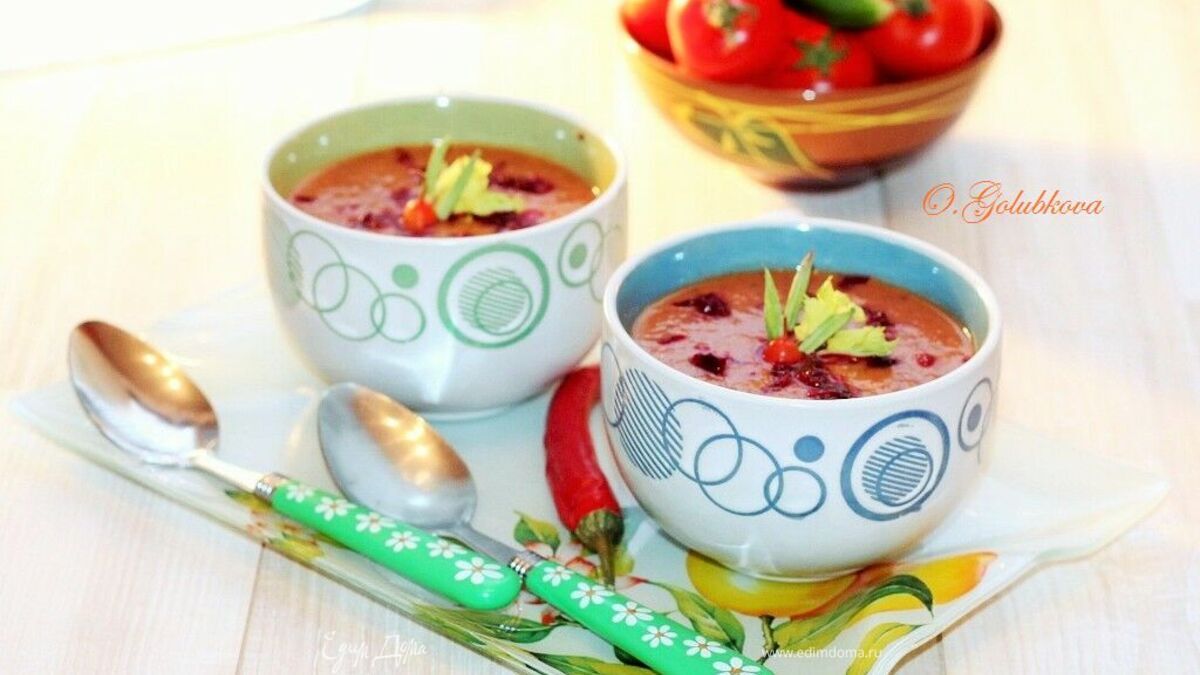 Ароматный фасолевый суп-пюре