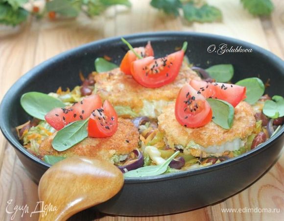 Пекинская капуста с фасолью