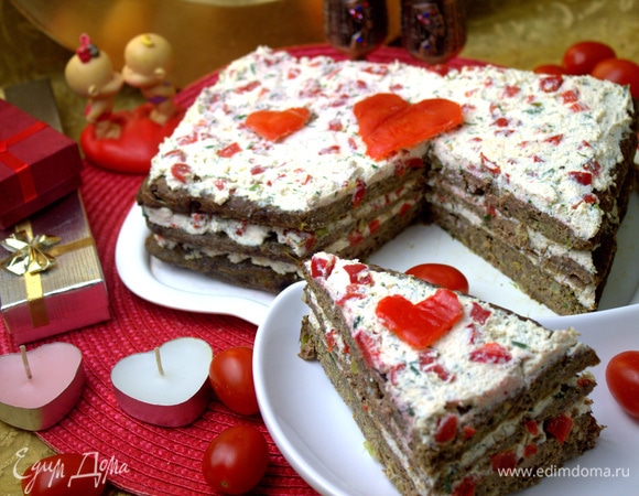 Печеночный торт без майонеза Печеночный торт без майонеза