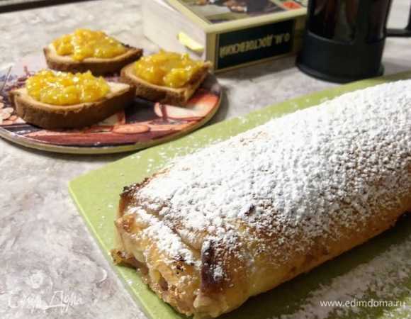 Бисквитный лимонный рулет